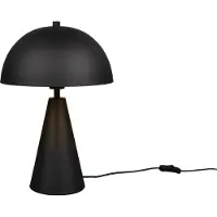 TRIO Alfie bordlampe, matt svart, metall, E27