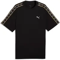 Puma Essentials Elevated Tape Relaxed Tee Men, Men, Black, S