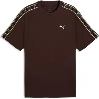 Puma Essentials Elevated Tape Relaxed Tee Men, Men, Chocolate Fondue, XL