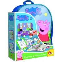 K3yriders Peppa Pig Barneskolesekk Med Tilbehør For Lek Og Fargelegging