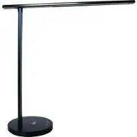 Unilux Bordlampe Diva LED sort USB+QI oplader
