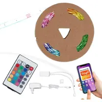 Briloner LED-RGB-stripe WiFi, 500cm med fjernkontroll