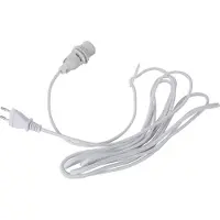 Star Trading E14-sokkel Lacy med kabel, hvit