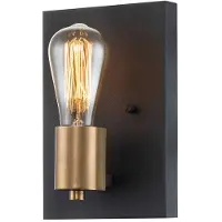 Quintiesse Vegglampe Silas, svart, 1 lyskilde, 15 x 22,5 cm