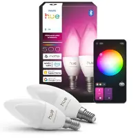 Philips Hue Mignon - E14 lyspærer - White and color ambiance - 2-pakning