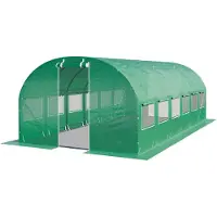 TOOLPORT 3 x 6 m drivhustunnel, PE-presenning, grønn