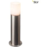 SLV sokkellampe Rox akryl, høyde 60 cm, grå, stål