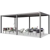 PRIMEYARD 3x6 m pergola, lamelltak, eloksert