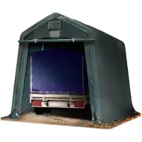 TOOLPORT 2,4 x 3,6 m garasjetelt, PE-presenning, mørkegrønn