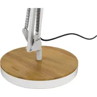 Unilux Baya Bamboo LED lampe, hvid/træ