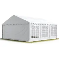 TOOLPORT 6x6 m partytelt, PVC-presenning, hvit