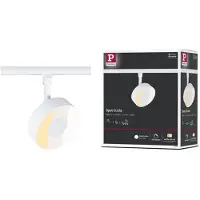 Paulmann URail LED-spot Circle, matt hvit, CCT, dimbar
