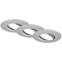 Briloner LED-downlight 7597 3stk IP65 4 000 K matt krom