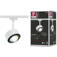 Paulmann Paulman URail LED-spot Aldan, signalhvit, White Switch