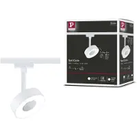Paulmann URail LED-spot Circle, 3-trinns dimmer, 4000 K, signalhvit