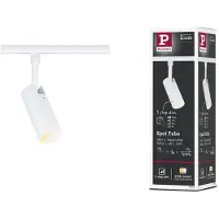 Paulmann URail-Spot Tubo, matt hvit, 3-trinns dimbar, CCT