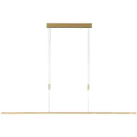 Quitani LED-pendellampe Tolu, lengde 179 cm, messing