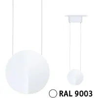 Paulmann Alejandro, LED, 3000 K, 800 lm, IP20, Hvit