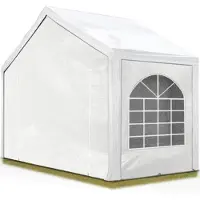 TOOLPORT 3x2 m partytelt, PE-presenning, hvit