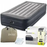 Intex 64132 DuraBeam+ luftmadrass 191 x 99 x 42 cm, innebygd elektrisk pumpe