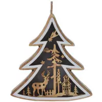 Koopman Julepynt Julepynt i tre til oppheng, 12 cm