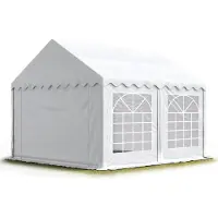 TOOLPORT 5x4 m partytelt, PVC-presenning, hvit