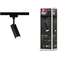 Paulmann URail LED-spot Tubo svart 4.000 K