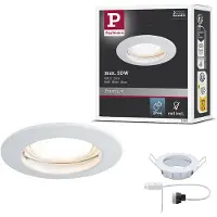 Paulmann Premium Secure HV innfelt lampe i hvitt