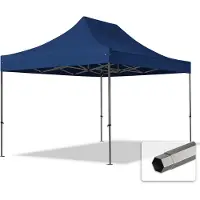 TOOLPORT 3x4,5 m stål, pop up partytelt, uden sidepaneler, blå