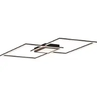 JUST LIGHT LED-taklampe Asmin, CCT, svart, 106 x 37 cm