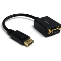 StarTech.com StarTech DisplayPort To VGA Video Adapter Converter - Active - 1080p - DP to VGA Converter (DP2VGA2) - Displayadapter - DisplayPort (hann) til HD-15 (VGA) (hunn) - 27.94 cm - låst - svart - for P/N: