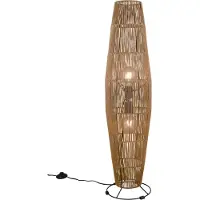 Reality Miki gulvlampe, brun, høyde 103 cm, papir