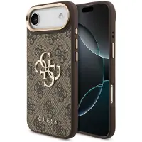GUESS 4G Big 4G Classic Logo-etui til iPhone Air – brun og gull