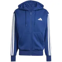 Adidas Essentials 3 Stripes Fleece Genser Med Hel Glidelås