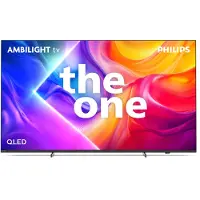 Philips The One 85PUS9000 - 85 Diagonalklasse LED-bakgrunnsbelyst LCD TV - QLED - Smart TV - TITAN OS - 4K UHD (2160p) 3840 x 2160 - HDR - Quantum Dot - våpenmetall