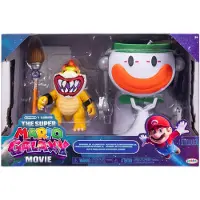 JAKKS Pacific Nintendo Super Mario Galaxy Spøkelseskjøretøysett Med Funksjoner Og Bowser-figur 13 Cm