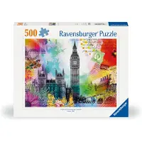 Ravensburger London Postkort (12000309) Puslespill 500 Stykker