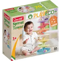 Quercetti Kulebane - Spiral Tower Evo - PlayEco+ - 10 Deler - 86 - - OneSize - Kulebane