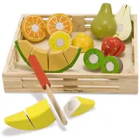 Melissa & Doug Food Play Wooden Cutting Fruit Leketøy