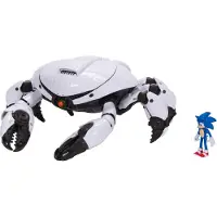 Sonic Movie Lekesett m. Figur - Crab Mech Battle Playset - - OneSize - Leketøy