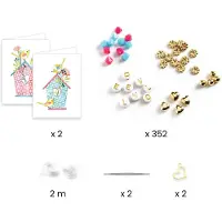 Djeco Smykker - Letter Threading - - OneSize - Kreativt leker