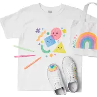 Ooly Tekstiltusjer - 12 stk. - Stofftegnere - - OneSize - Tusj