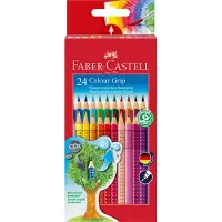 Faber-Castell GRIP 2001 - Fargeblyant - assorterte farger (en pakke 24)