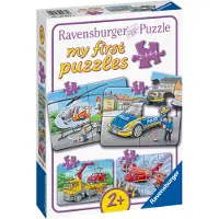 Ravensburger Puslespill - My First - 4 Diverse - My Nødsituasjon - - OneSize - Puslespill