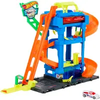 Hot Wheels Mattel City HTN80 bilvasktunnel Twist, 1:64-skala