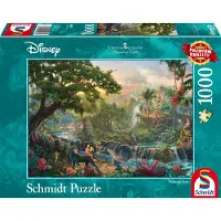 Schmidt Puzzle - Thomas Kinkade: Disney - The Jungle Book (1000 pieces) 2D Puslespill