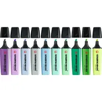 Stabilo BOSS ORIGINAL, 10 stykker, Flerfarget, Meisel tupp, Flerfarget, 70/55, 70/155, 70/111, 70/194, 70/31, 70/113, 70/116, 70/51, 70/33, 70/133, Rektangel