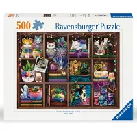 Ravensburger Cubby Cats And Succulents (12000874) Puslespill 500 Stykker