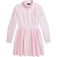 Ralph Lauren for girl. 313934179001 Pink cotton oxford shirt dress (10años= 144/147cm), Casual, Long sleeve, children's fashion