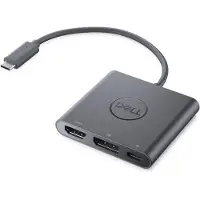 Dell 492-BCTU USB-C til HDMI/DP-adapter med strømgjennomgang